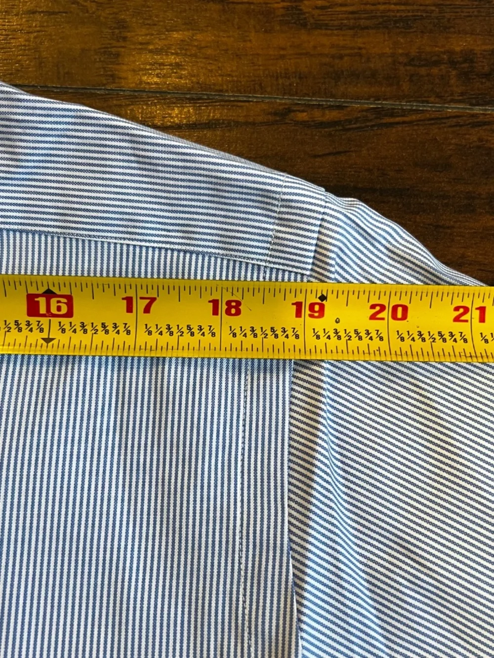 NWT Vintage Polo Ralph Lauren Andrew Button Up Shirt Men's 16 34-35 Pinstripe